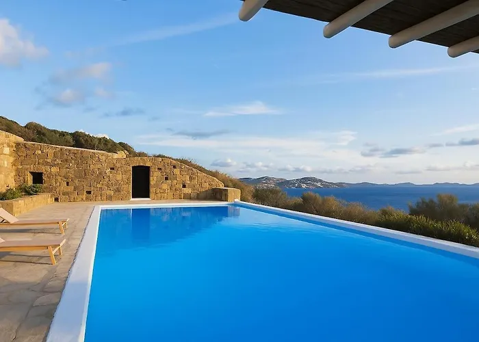 Stylish Mykonian Semi-private Huge Pool Lejlighed Houlakia (Mykonos)